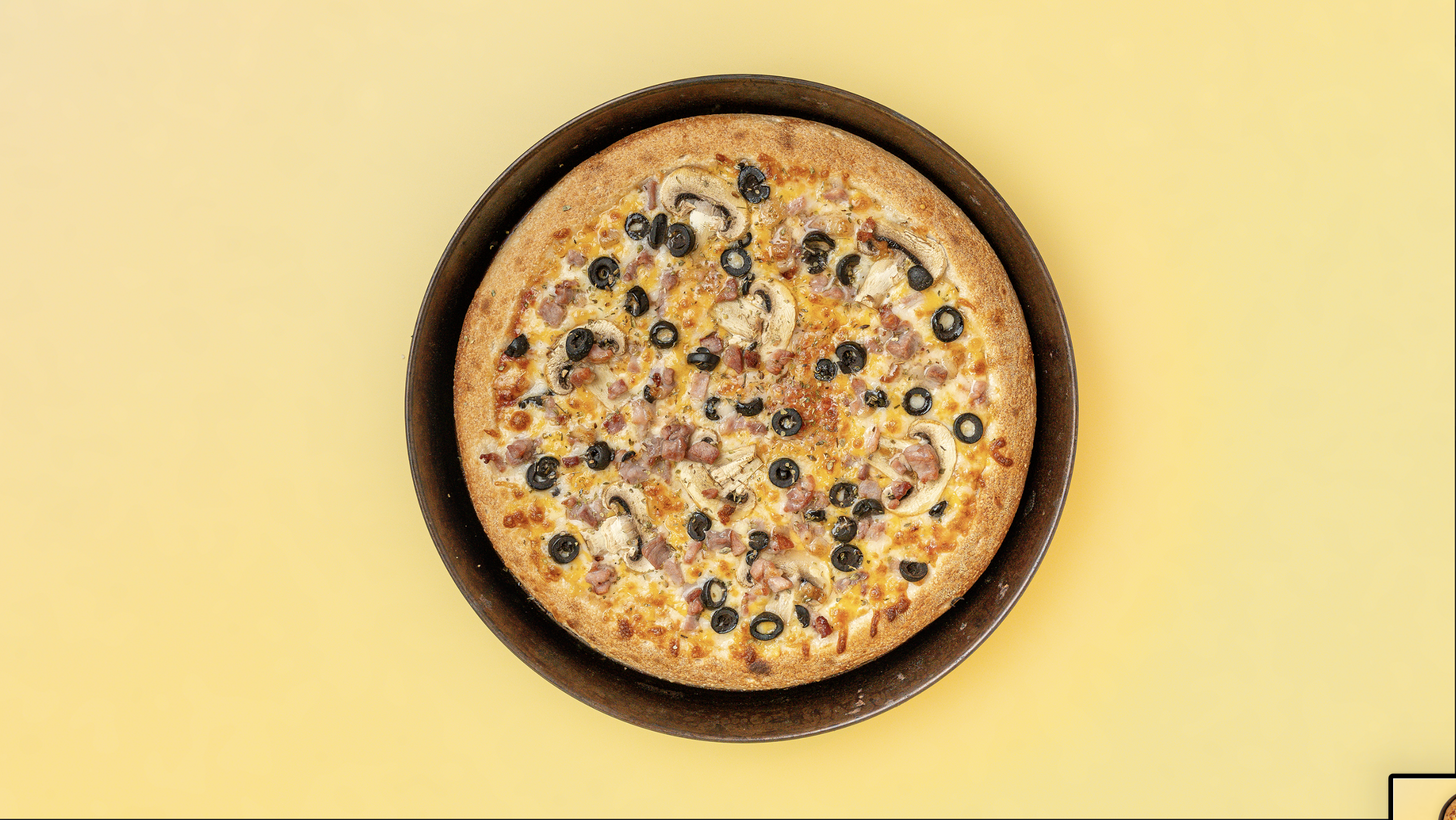 The Pizza Man – steel-baked pan pizza